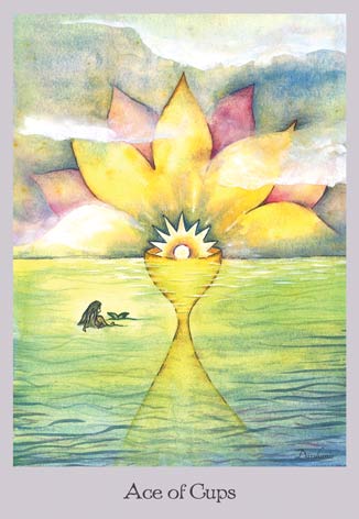 Ace of Cups - The Lovely Om Tarot