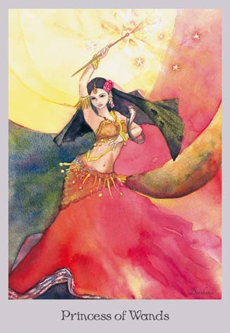 Princess of Wands - The Lovely Om Tarot