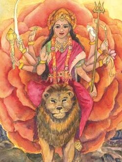Strength - Devi - The Lovely Om Tarot